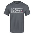 thumbnail image 1 of Shop4Ever Men's Stronger Than Cancer Breast Cancer Awareness Graphic T-shirt XXXX-Large Black, 1 of 5