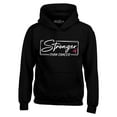 thumbnail image 1 of Shop4Ever Men's Stronger Than Cancer Breast Cancer Awareness Hooded Sweatshirt Hoodie Medium Black, 1 of 5