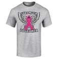thumbnail image 1 of Shop4Ever Men's Stronger Together Breast Cancer Awareness Graphic T-shirt XXXXX-Large Sports Grey, 1 of 5