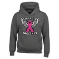 thumbnail image 1 of Shop4Ever Men's Stronger Together Breast Cancer Awareness Hooded Sweatshirt Hoodie Medium Charcoal, 1 of 5