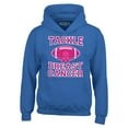 thumbnail image 1 of Shop4Ever Men's Tackle Breast Cancer Support Awareness Hooded Sweatshirt Hoodie Small Royal Blue, 1 of 5