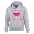 thumbnail image 1 of Shop4Ever Men's Tackle Breast Cancer Support Awareness Hooded Sweatshirt Hoodie XXX-Large Sports Grey, 1 of 5