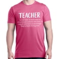 thumbnail image 1 of Shop4Ever Men's Teacher Definition Graphic T-shirt X-Large Azalea Pink, 1 of 5
