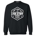 thumbnail image 1 of Shop4Ever Men's That's What I Do I Fix Stuff And I Know Things Handyman Mechanic Crewneck Sweatshirt Small Black, 1 of 5