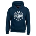 thumbnail image 1 of Shop4Ever Men's That's What I Do I Fix Stuff And I Know Things Handyman Mechanic Hooded Sweatshirt Hoodie Medium Navy, 1 of 5