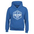 thumbnail image 1 of Shop4Ever Men's That's What I Do I Fix Stuff And I Know Things Handyman Mechanic Hooded Sweatshirt Hoodie Medium Royal Blue, 1 of 5