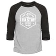 thumbnail image 1 of Shop4Ever Men's That's What I Do I Fix Stuff And I Know Things Handyman Mechanic Raglan Baseball Shirt X-Small Heather Grey/Black, 1 of 3
