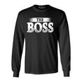 thumbnail image 1 of Shop4Ever Men's The Boss Long Sleeve Shirt 3XL Black, 1 of 5