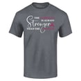 thumbnail image 1 of Shop4Ever Men's The Comeback is Always Stronger Than The Setback Graphic T-shirt Small Charcoal, 1 of 5