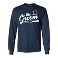 thumbnail image 1 of Shop4Ever Men's The Groom Top Hat Bow Tie Long Sleeve Shirt XX-Large Navy, 1 of 5