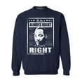 thumbnail image 1 of Shop4Ever Men's The Time is Always Right to Do What is Right MLK Crewneck Sweatshirt X-Large Navy, 1 of 5