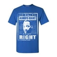 thumbnail image 1 of Shop4Ever Men's The Time is Always Right to Do What is Right MLK Graphic T-shirt XXXX-Large Royal Blue, 1 of 5
