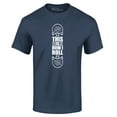 thumbnail image 1 of Shop4Ever Men's This is How I Roll Skateboard Funny Skateboarding Graphic T-shirt Large Navy, 1 of 5