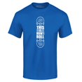 thumbnail image 1 of Shop4Ever Men's This is How I Roll Skateboard Funny Skateboarding Graphic T-shirt XXXX-Large Royal Blue, 1 of 5