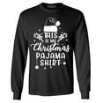 thumbnail image 1 of Shop4Ever Men's This is My Christmas Pajama Shirt  Long Sleeve Shirt Small Black, 1 of 5