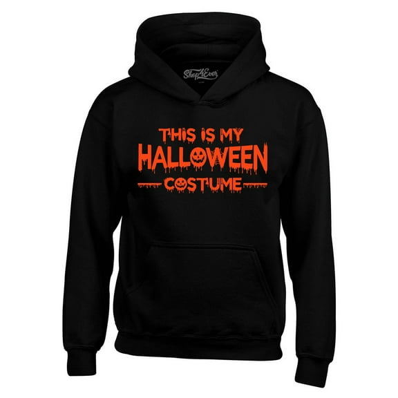 Shop4Ever Men's This is My Halloween Costume Hooded Sweatshirt Hoodie XX-Large Black