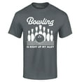 thumbnail image 1 of Shop4Ever Men's  This is My Spare Shirt Funny Bowling Graphic T-shirt Large Charcoal, 1 of 5
