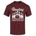 thumbnail image 1 of Shop4Ever Men's  This is My Spare Shirt Funny Bowling Graphic T-shirt X-Large Maroon, 1 of 5