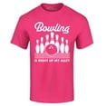 thumbnail image 1 of Shop4Ever Men's  This is My Spare Shirt Funny Bowling Graphic T-shirt XX-Large Heliconia Pink, 1 of 5