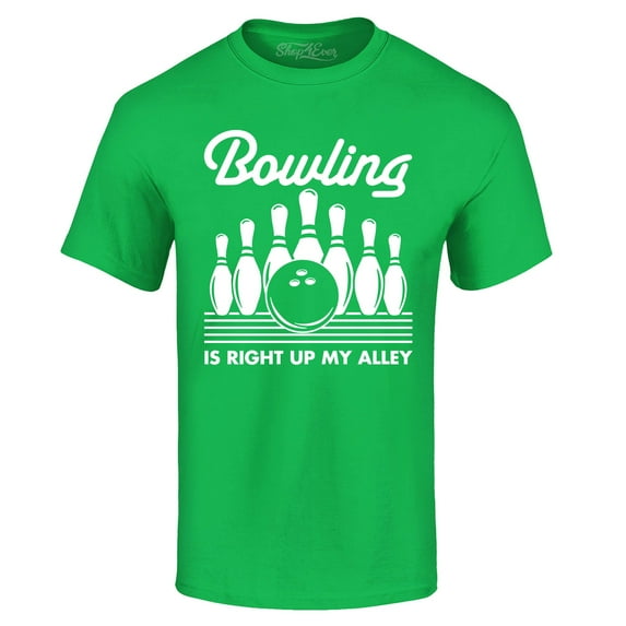 Shop4Ever Men's This is My Spare Shirt Funny Bowling Graphic T-shirt XX-Large Irish Green