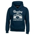thumbnail image 1 of Shop4Ever Men's  This is My Spare Shirt Funny Bowling Hooded Sweatshirt Hoodie Medium Navy, 1 of 5