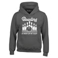 thumbnail image 1 of Shop4Ever Men's  This is My Spare Shirt Funny Bowling Hooded Sweatshirt Hoodie X-Large Charcoal, 1 of 5