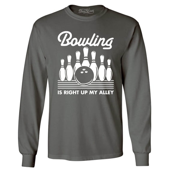 Shop4Ever Men's This is My Spare Shirt Funny Bowling Long Sleeve Shirt XX-Large Charcoal