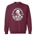 thumbnail image 1 of Shop4Ever Men's True Education Inspiring Quote Martin Luther King Jr.  Crewneck Sweatshirt X-Large Maroon, 1 of 5