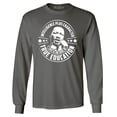 thumbnail image 1 of Shop4Ever Men's True Education Inspiring Quote Martin Luther King Jr.  Long Sleeve Shirt Large Charcoal, 1 of 5