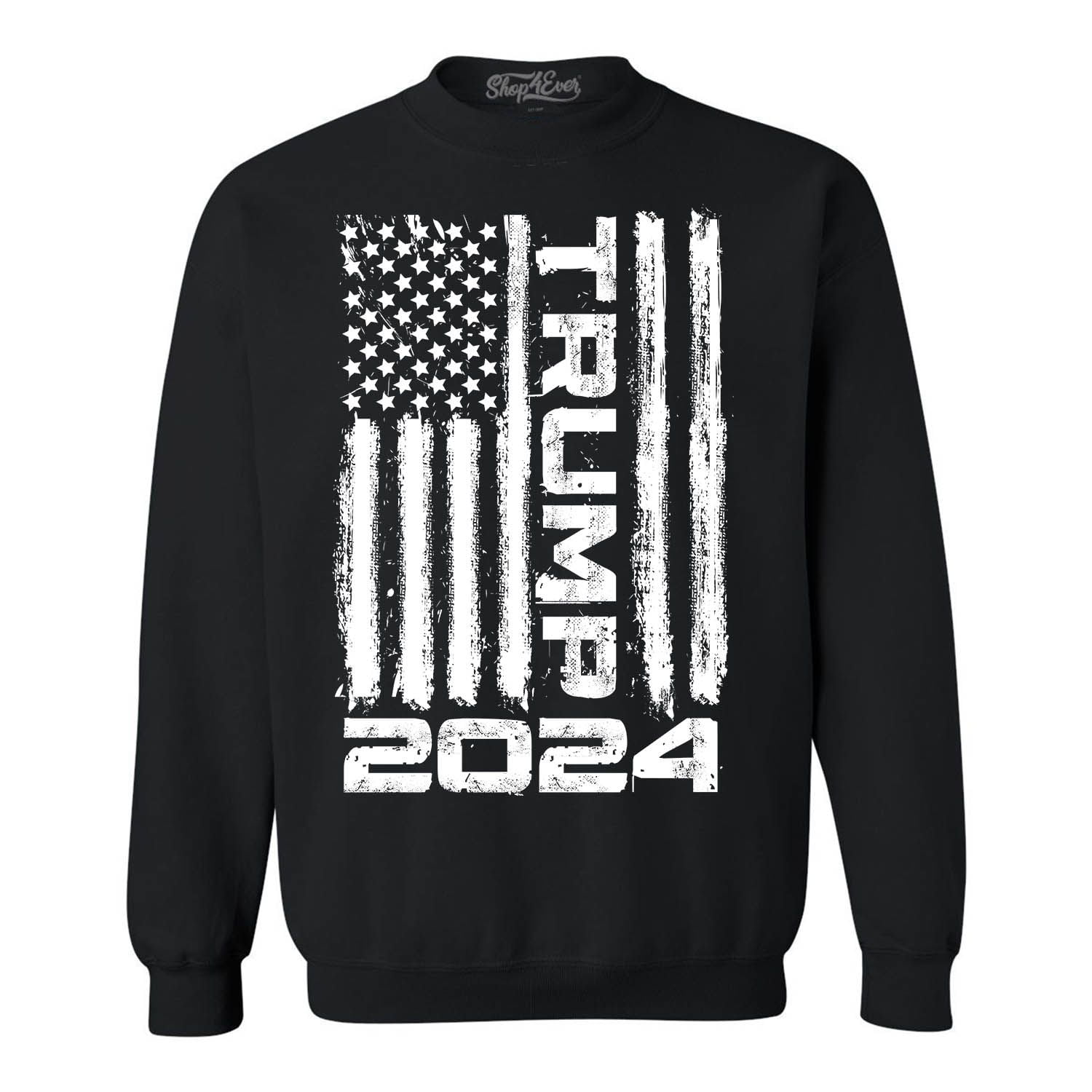 Shop4Ever Men's Trump Flag 2024 Crewneck Sweatshirt XXXXX-Large Black -  Walmart.com