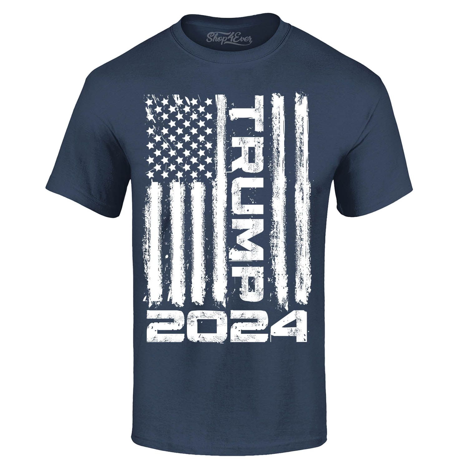 Shop4Ever Men's Trump Flag 2024 Graphic T-shirt XXXXX-Large Navy -  Walmart.com