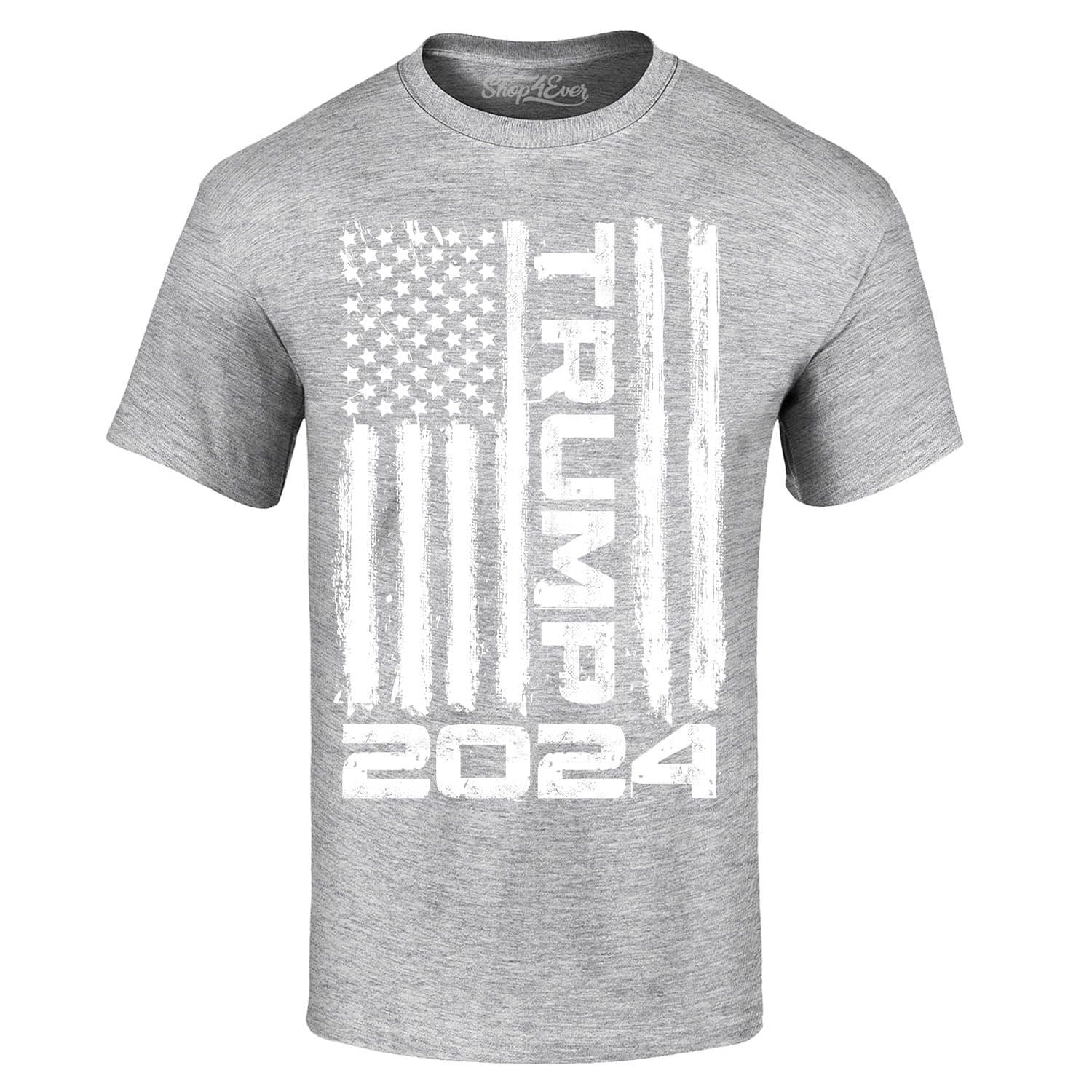 Shop4Ever Men's Trump Flag 2024 Graphic T-shirt XXXXX-Large Sports Grey -  Walmart.com