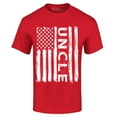 thumbnail image 1 of Shop4Ever Men's Uncle American Flag Graphic T-shirt X-Large Red, 1 of 5