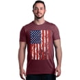 thumbnail image 1 of Shop4Ever Men's United States of America Flag USA 4th of July Graphic T-shirt Small Maroon, 1 of 5