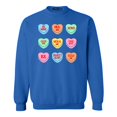 thumbnail image 1 of Shop4Ever Men's Valentine's Day Candy Hearts Conversation Heart Crewneck Sweatshirt XX-Large Royal Blue, 1 of 5
