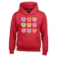 thumbnail image 1 of Shop4Ever Men's Valentine's Day Candy Hearts Conversation Heart Hooded Sweatshirt Hoodie Small Red, 1 of 5