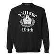 thumbnail image 1 of Shop4Ever Men's Village Witch Spooky Halloween Witches Crewneck Sweatshirt Large Black, 1 of 5