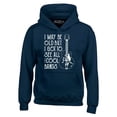 thumbnail image 1 of Shop4Ever Men's Weapons of Mass Percussion Drumsticks Drummer Hooded Sweatshirt Hoodie Large Navy, 1 of 5