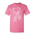 thumbnail image 1 of Shop4Ever Men's White Ribbon Heart Montage Cloud Breast Cancer Graphic T-shirt XXX-Large Azalea Pink, 1 of 5