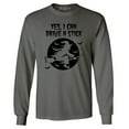 thumbnail image 1 of Shop4Ever Men's Yes, I Can Drive A Stick  Long Sleeve Shirt Large Charcoal, 1 of 5