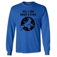 thumbnail image 1 of Shop4Ever Men's Yes, I Can Drive A Stick  Long Sleeve Shirt Large Royal Blue, 1 of 5