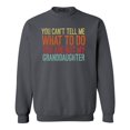 thumbnail image 1 of Shop4Ever Men's You Are Not My Granddaughter Crewneck Sweatshirt Small Charcoal, 1 of 5