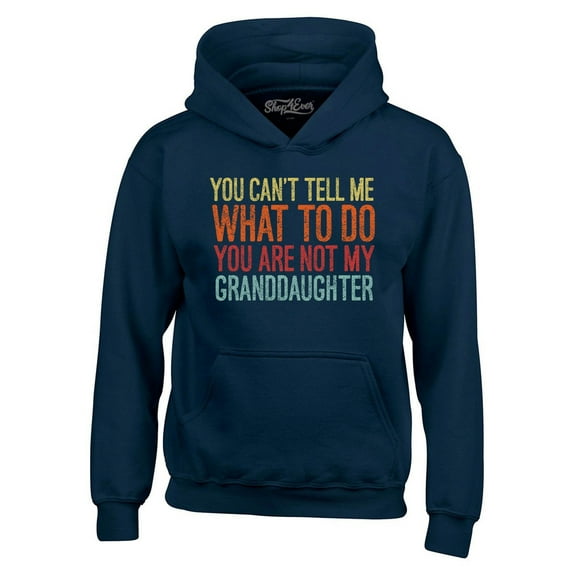 Shop4Ever Men's You Are Not My Granddaughter Hooded Sweatshirt Hoodie Small Navy