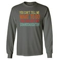 thumbnail image 1 of Shop4Ever Men's You Are Not My Granddaughter Long Sleeve Shirt Large Charcoal, 1 of 5