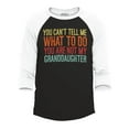 thumbnail image 1 of Shop4Ever Men's You Are Not My Granddaughter Raglan Baseball Shirt Medium Black/White, 1 of 4
