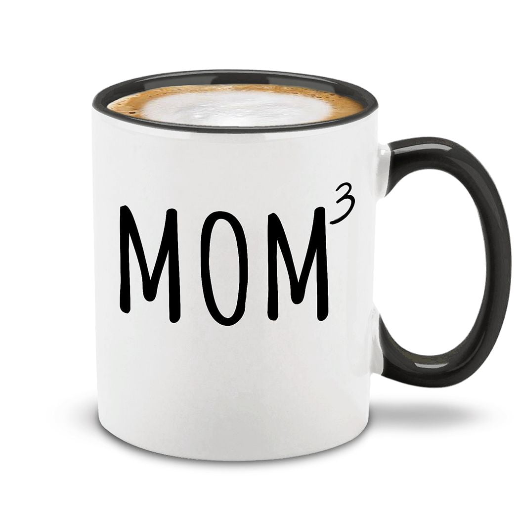 Shop4Ever® Mom Squared Mother of 3 Ceramic Coffee Mug Cup Gift for Mom ...