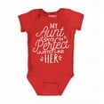 thumbnail image 1 of Shop4Ever My Aunt Says I'm Perfect Like Her Baby's Bodysuit Infant Cotton Romper 6 Months Red, 1 of 5