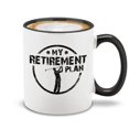 thumbnail image 1 of Shop4Ever My Retirement Plan Golfing Novelty Ceramic Coffee Mug Tea Cup Gift Golf Retiree Gift (Black Handle 11 oz.), 1 of 4