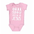 thumbnail image 1 of Shop4Ever No Bunny Loves Me Like Jesus Easter Baby's Bodysuit Infant Cotton Romper 18 Months Pink, 1 of 5