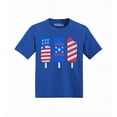 thumbnail image 1 of Shop4Ever Patriotic Popsicles Ice Cream 4th of July Toddler's Cotton T-Shirt 4T Royal Blue, 1 of 6